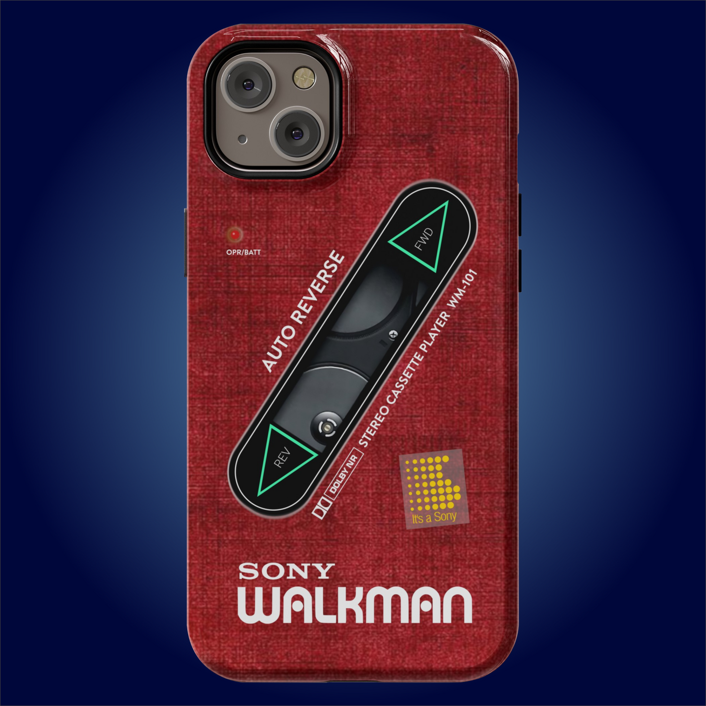 Sony Walkman Red Textured WM-101