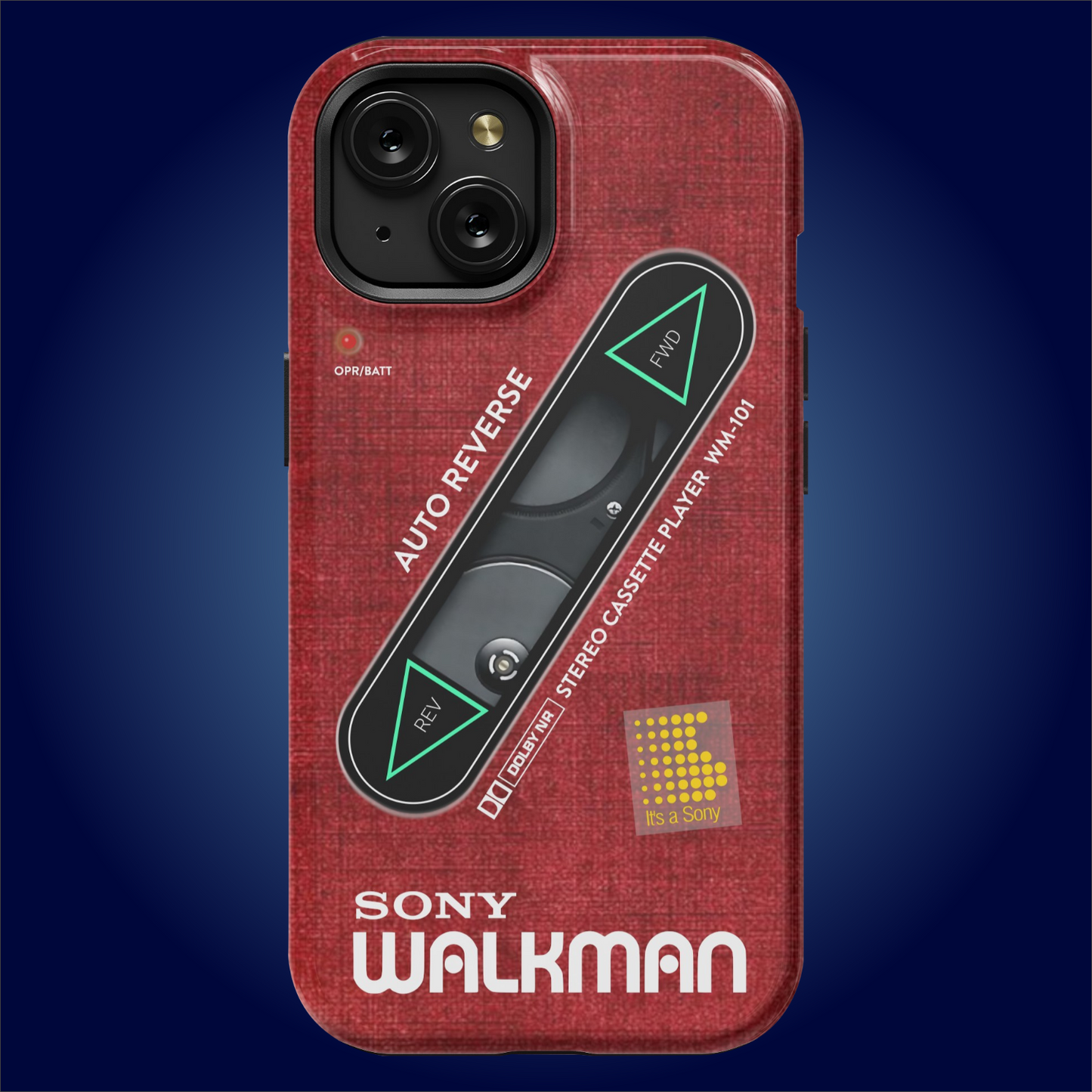 Sony Walkman Red Textured WM-101