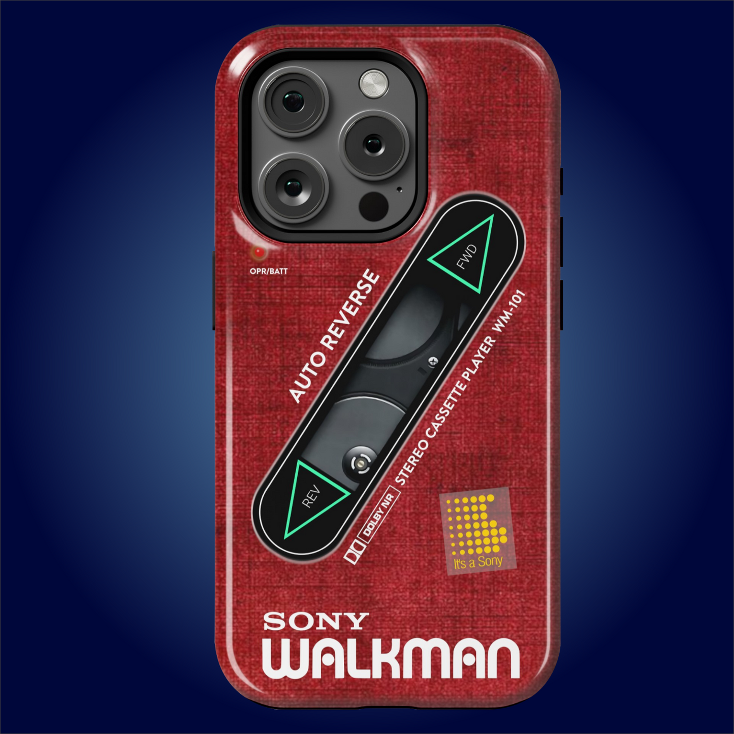 Sony Walkman Red Textured WM-101