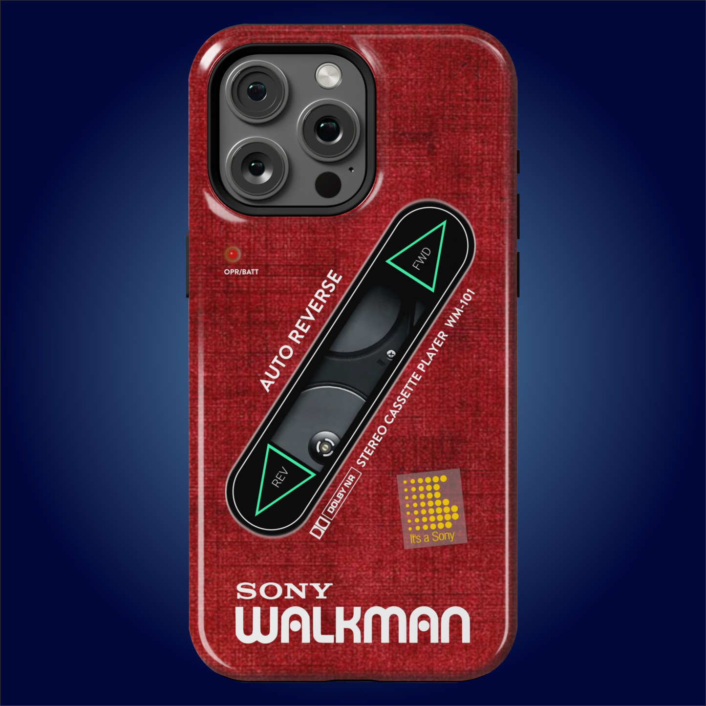 Sony Walkman Red Textured WM-101