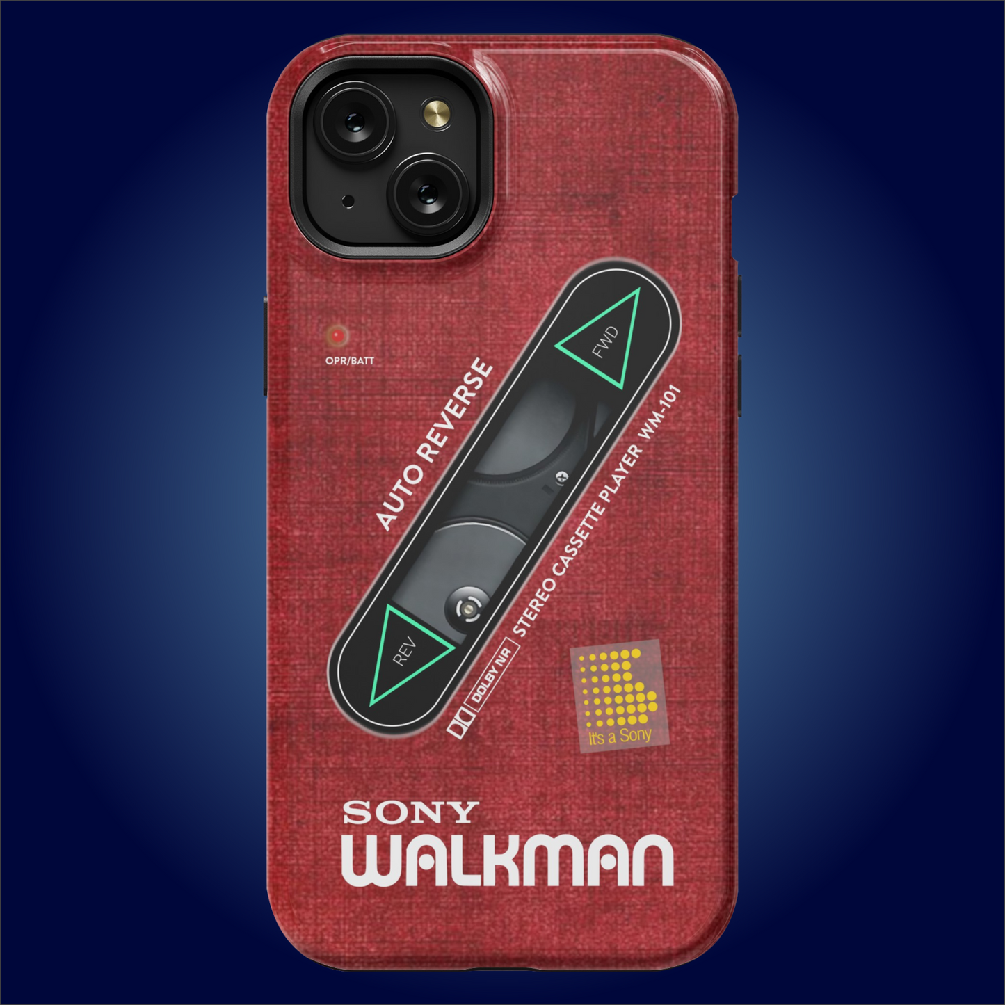 Sony Walkman Red Textured WM-101