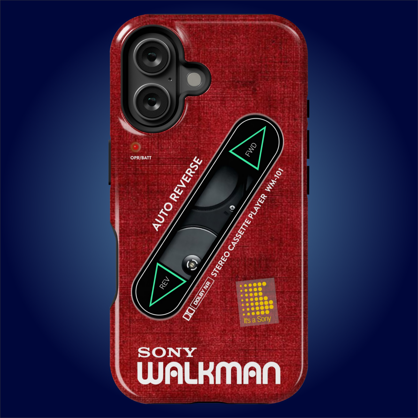 Sony Walkman Red Textured WM-101