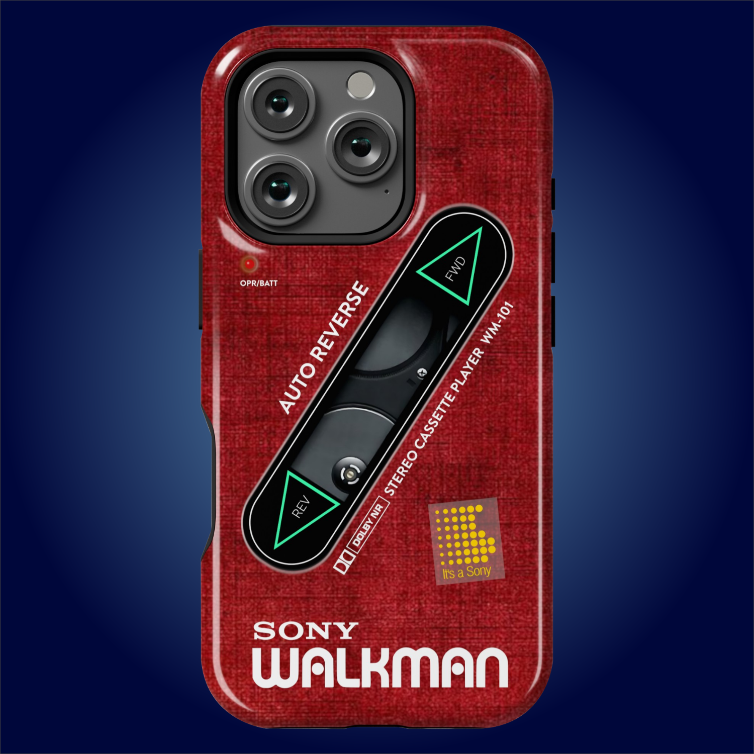 Sony Walkman Red Textured WM-101 – leiber+swan