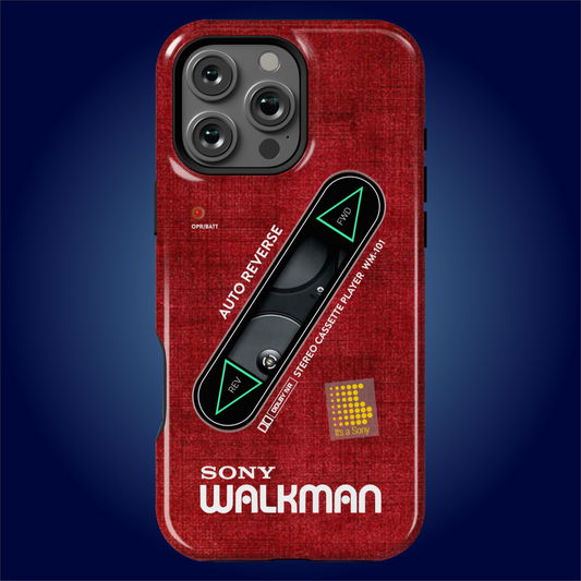 Sony Walkman Red Textured WM-101