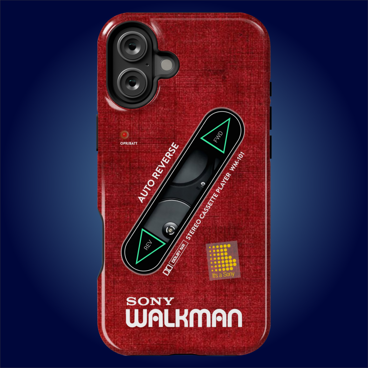 Sony Walkman Red Textured WM-101