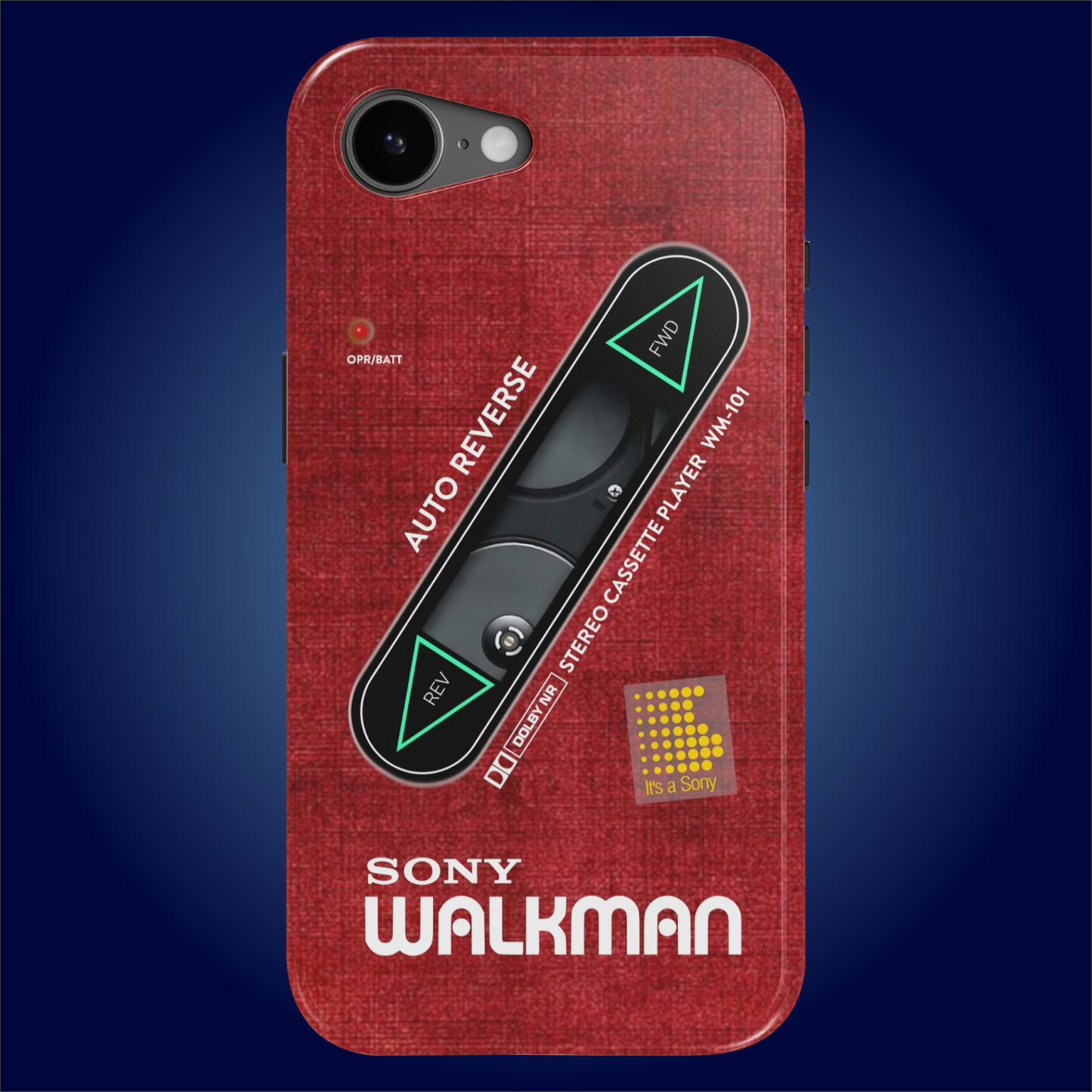 Sony Walkman Red Textured WM-101