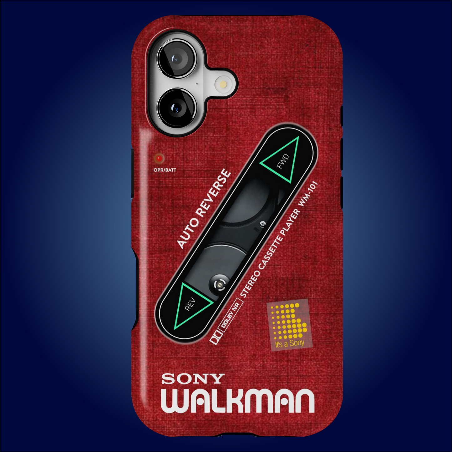 Sony Walkman Red Textured WM-101