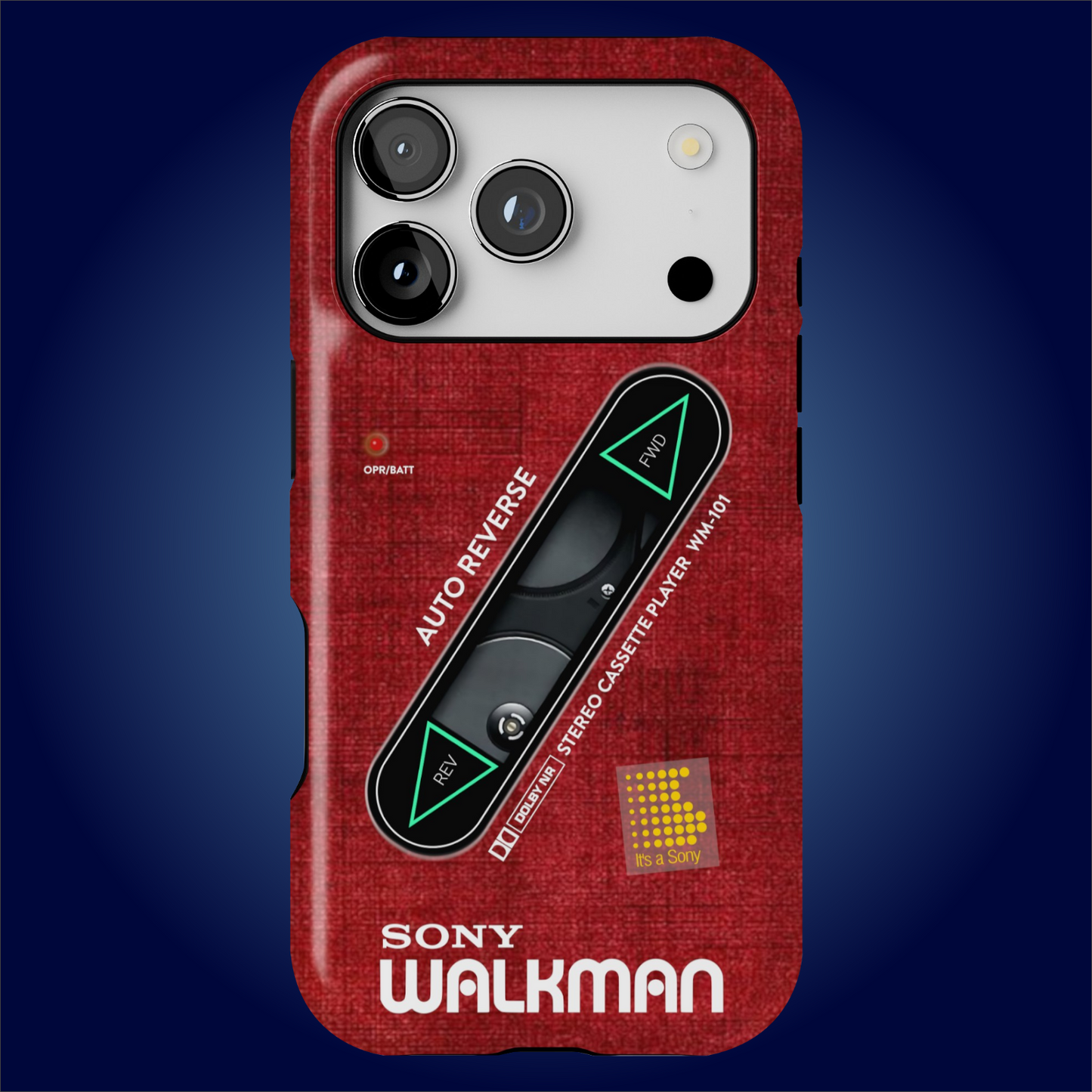 Sony Walkman Red Textured WM-101