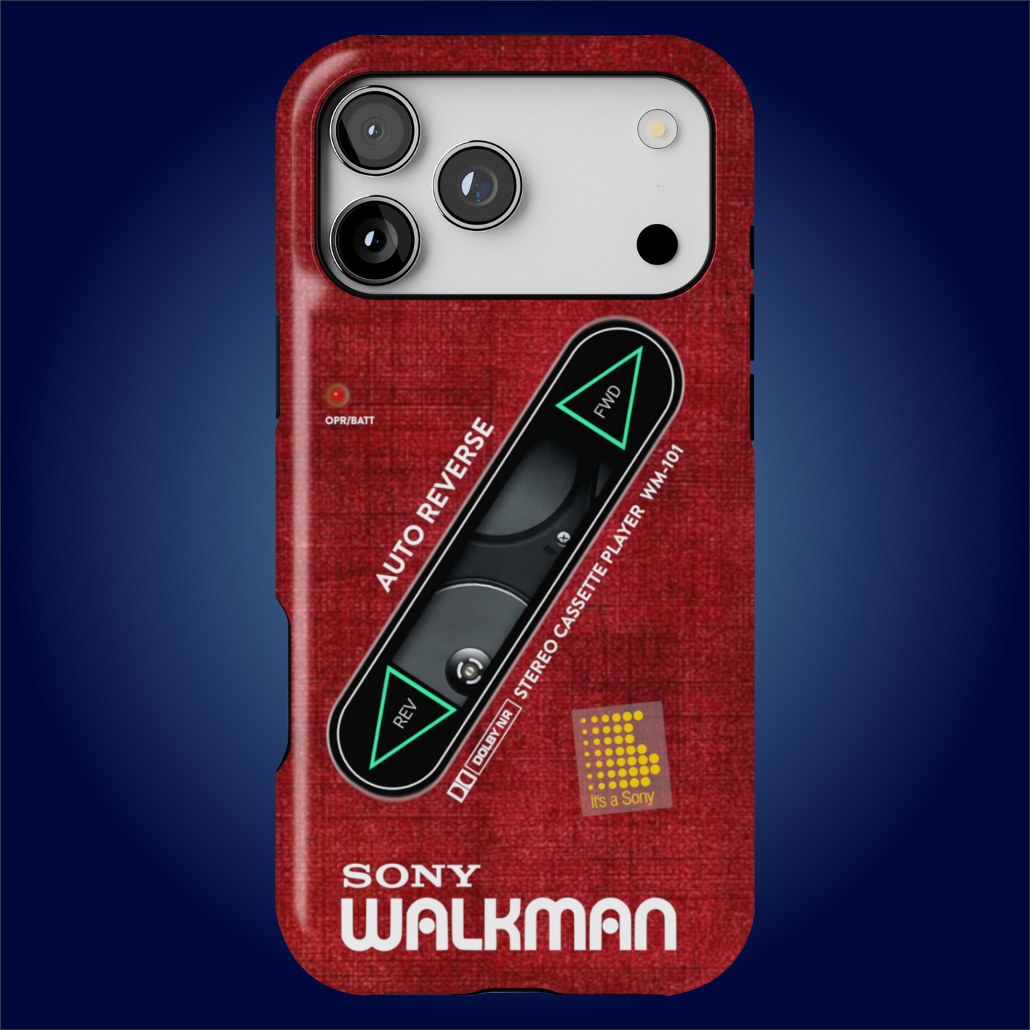 Sony Walkman Red Textured WM-101
