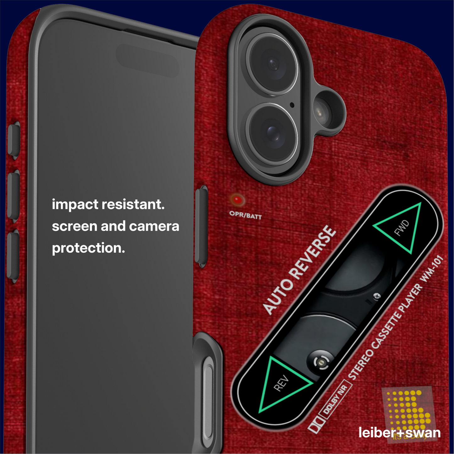 Sony Walkman Red Textured WM-101