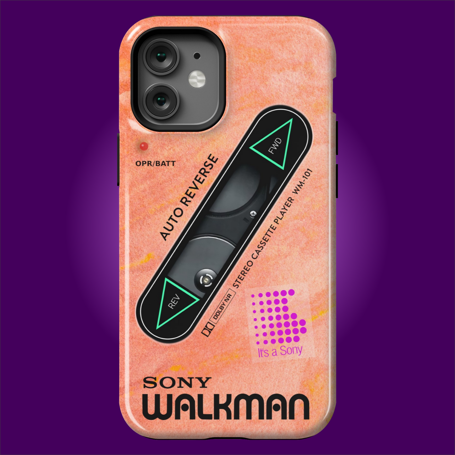 Sony Walkman Peach Textured WM-101