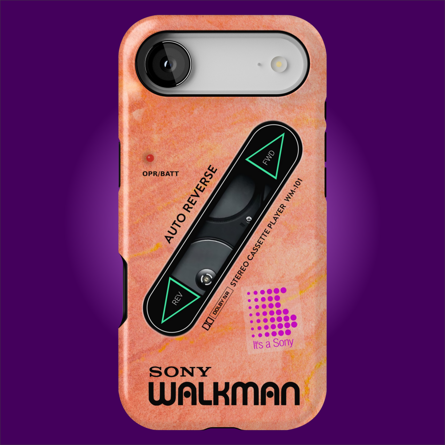 Sony Walkman Peach Textured WM-101