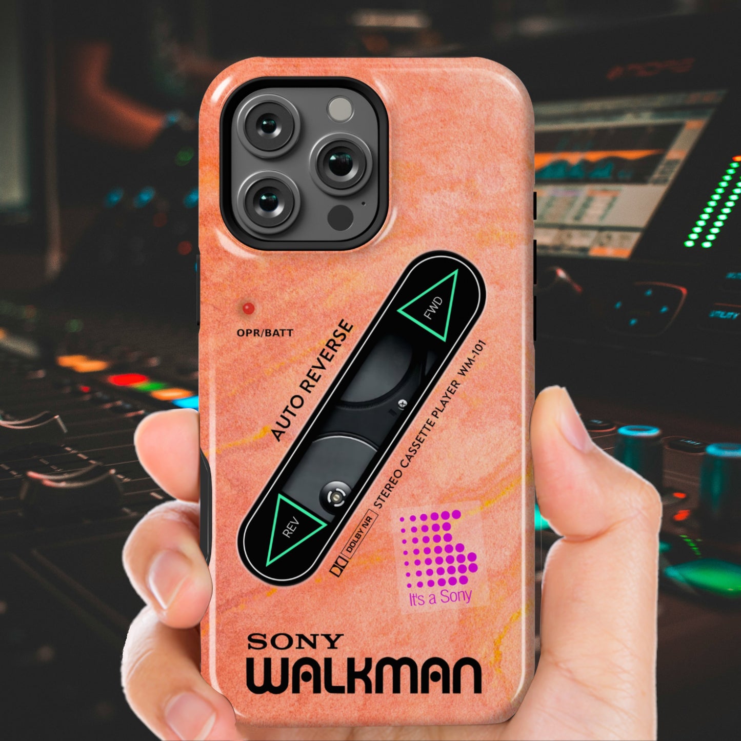 Sony Walkman Peach Textured WM-101