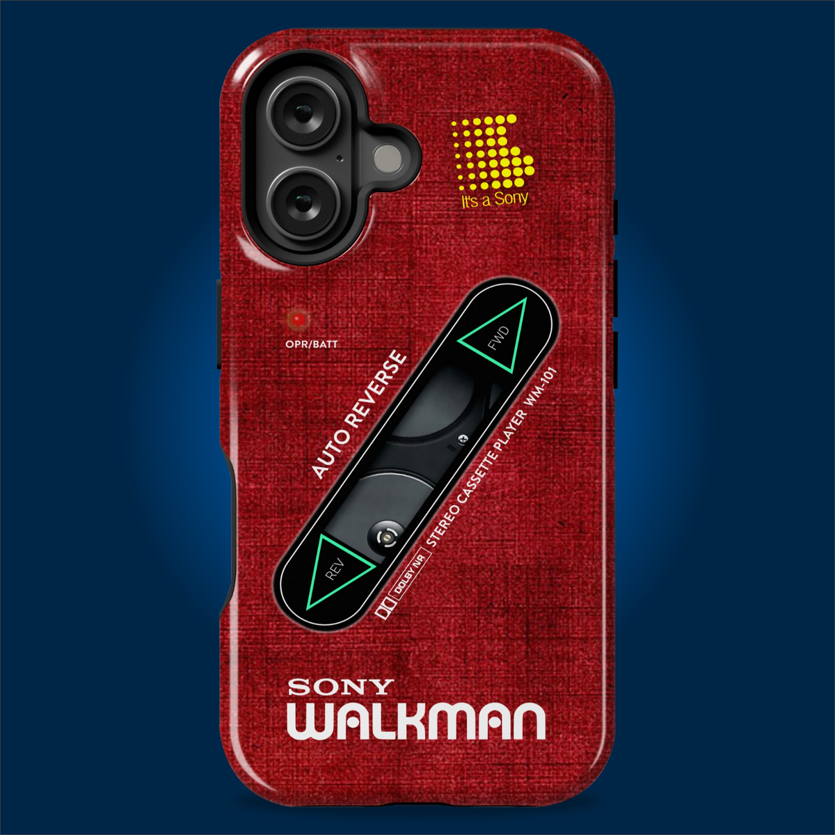 Sony Walkman Red Textured WM-101