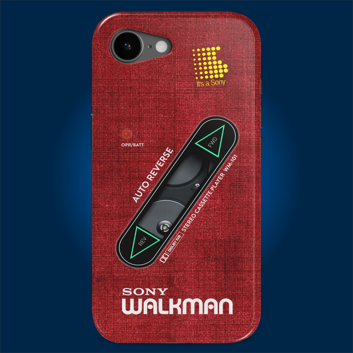 Sony Walkman Red Textured WM-101