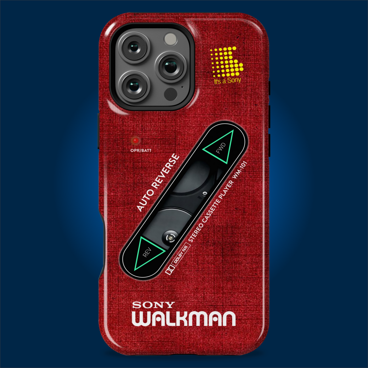 Sony Walkman Red Textured WM-101