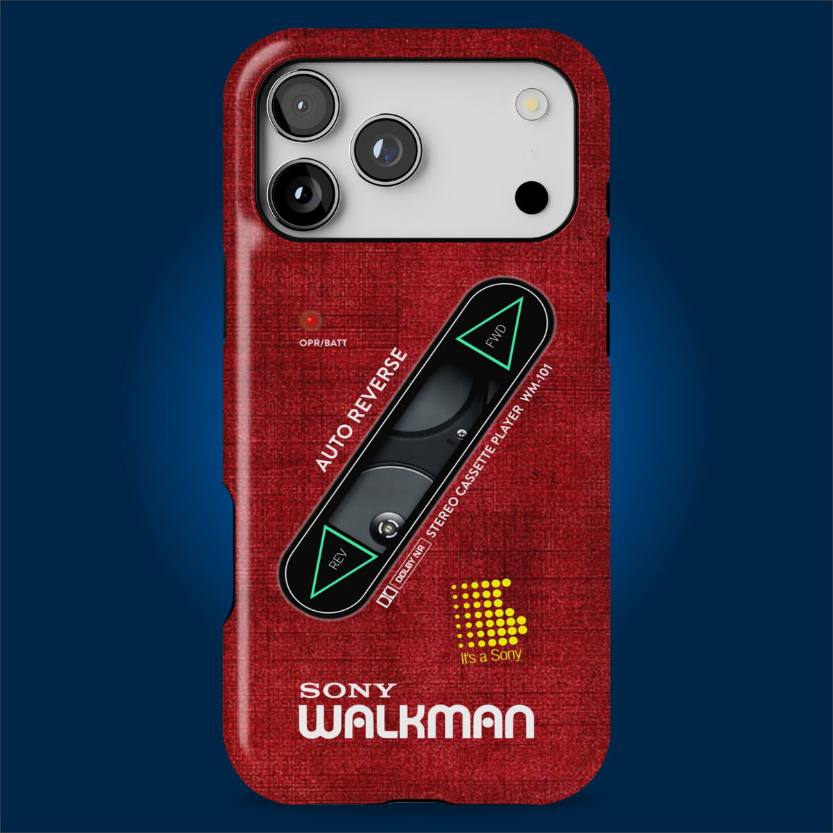 Sony Walkman Red Textured WM-101