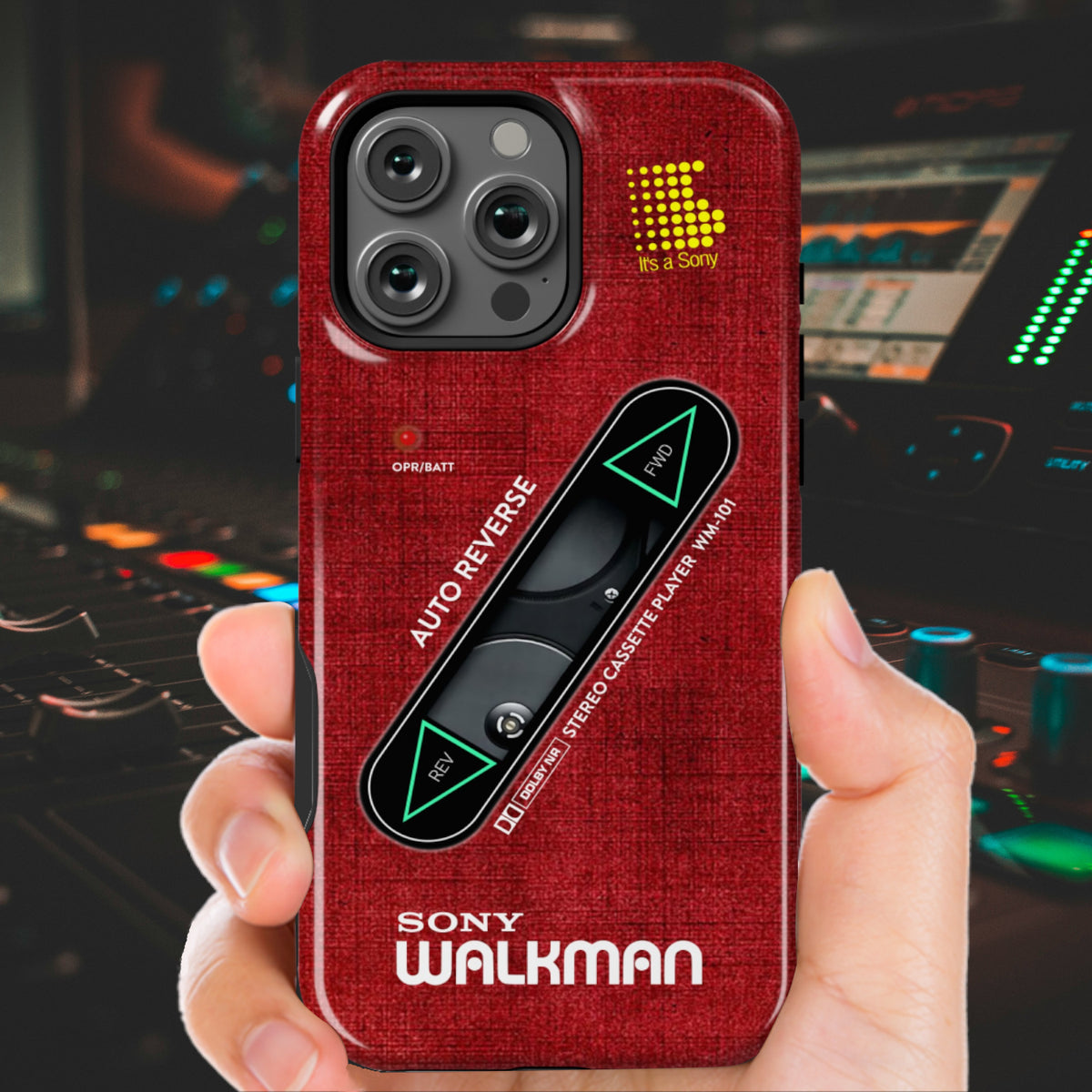 Sony Walkman Red Textured WM-101
